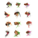 12pc/set Fishing Flies Trout Tackle Accessories Lures Butterfly Barb HoMO