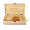 Double Carrier Wooden Box for Wine Bottle Gift Decoration Q1Q2