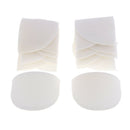 Pair of 6 Large Suits Shoulder Pads for Women Men Coats Jackets White