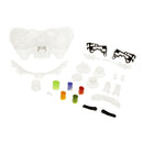 Full Housing Button Case Mod Kit Replacement for Xbox 360 Controller Clear