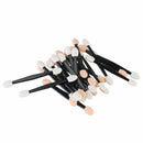 100pcs Disposable Dual Sides Eye Shadow Sponge Applicator Makeup Brush Black VCF