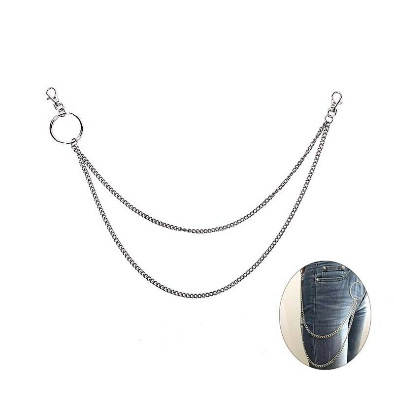 Trousers Hipster Key Chains Wallet Chain Biker Trucker Metal Jean Punk Chai Nw