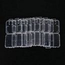 10PCS Transparent Standard SD SDHC Memory Card Cases Holder Box Storage Plastic