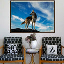 Wolf 5D Full Drill Round Diamond Painting Cross Stitch Embroidery Craft