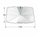 Car Front Sun Visor Protector,Sunscreen Insulation Front Windshield Umbrella Kw