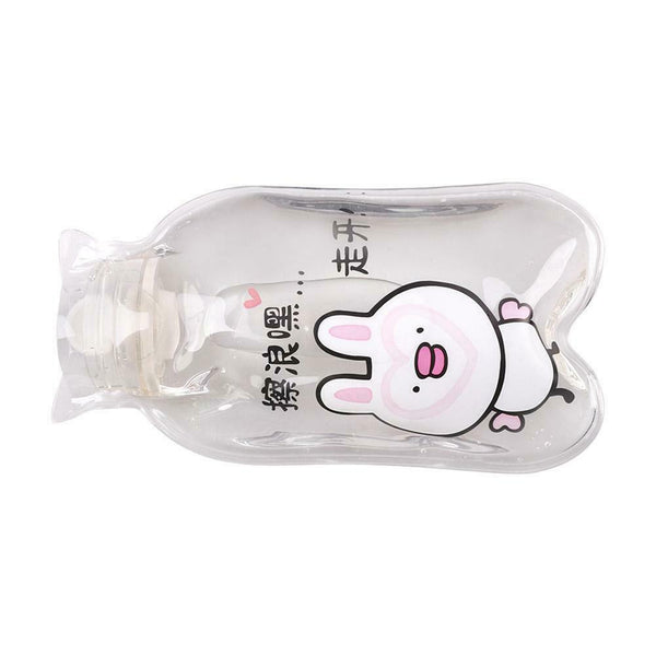 Cartoon Hot Water Bottle Hand Warmer Water Injection Storage Bag (Animal)