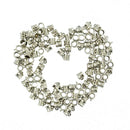 100 Pieces Hollow Bail Hanger Dangle Spacer Beads Fitting European Bracelet