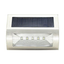 Stainless Steel Solar 5 LED Solar Wall Light Outdoor Garden Lamp Waterproof