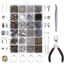 24 Grid Jewelry Accessories Combination Set Closed Ring Lobster Buckle Wine