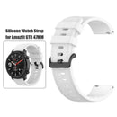 22mm Silicone Watchband Belt for Amazfit GTR 47mm/Pace/Stratos (White) A