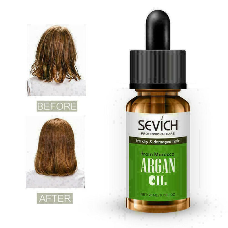 Sevich Organic Moroccan Argan Oil For Hair 100% Pure Healthy Treatment Hair U9O5