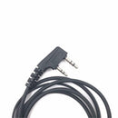 2 Pin G Shape Ear Piece PTT W/ Mic For  Walkie Talkie Earphones
