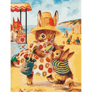 5D DIY Full Drill Diamond Painting Mother Rabbit Cross Stitch Embroidery