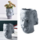 Face Plant Novelty Planter That Holds Plants Flower Grey