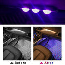 Car Interior Foot Light LED Atmosphere DJ Mixed Music Voice Control Lamp Ki Z0T0