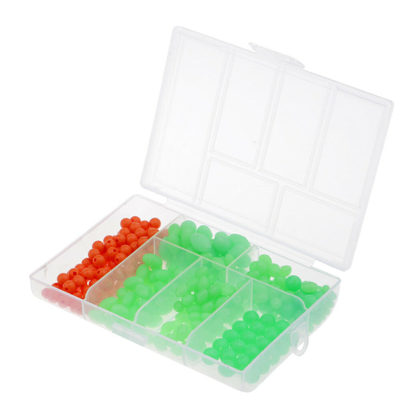 400pcs Luminous Fly Tying Beads Hard Fishing Beads Head Ball Bead Connector