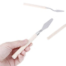 3Pcs wooden handel oil watercolor painting scraper oil palette  OZ