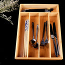 Bamboo Drawer Organizer Silverware Organizer Utensil Holder Cutlery Tray with