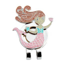 Alloy Sturdy Shining Mermaid Magnetic Cap Hat Visor Clip Golf Ball Marker