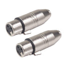 3Pin XLR Female to 3.5mm Jack TRS Female Socket Audio Adapter for Headphone Mic