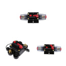 Manual Reset Circuit Breaker 12v/24v Car Boat Audio Fuse Holder 50A 60A 80A
