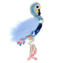 Blue Swan Rhinestones Sequins Patch Beads Clothes Applique DIY Accessories