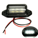 2pcs Waterproof 6 LED 12V License Plate Light Car Boat Truck Trailer Ste MKV