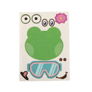 8Sheets/set Kids Funny Puzzle Games Make A Face DIY Animal Jigsaw Stickers S Hn