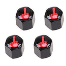 4X Car Auto Accessories Air Tire Stems Valve Wheel Caps Dust Cover Anti-theft