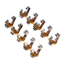 10pcs 1/4in Guitar Jack Socket Connector Female for Electric Guitar Bass A