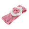 Knitted Flower Kids Hair Band Twist Woven Woolen Baby Headband(Pink) A