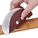 40 Pieces Hook and Loop Sandpaper Paper, 9x9x9xcm Sanding Paper 6 Holes e-S E4R4