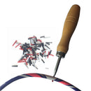 Racket Eyelet Remover Wooden Handle Length 3.93 Inches Stringers Accessories