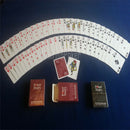 1X Waterproof Washable Poker Red 100% PLASTIC Size Playing Cards Texas Poker