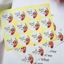 120pcs/lot Thank you Sealing Label Adhesive Kraft Seal Baking Gift Stickers