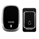 Cacazi Wireless Doorbell Waterproof Battery Button 300M Remote Receiver 36