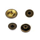 10pcs Metal No Sew Press Studs Buttons Snap Fasteners For Leather Crafts