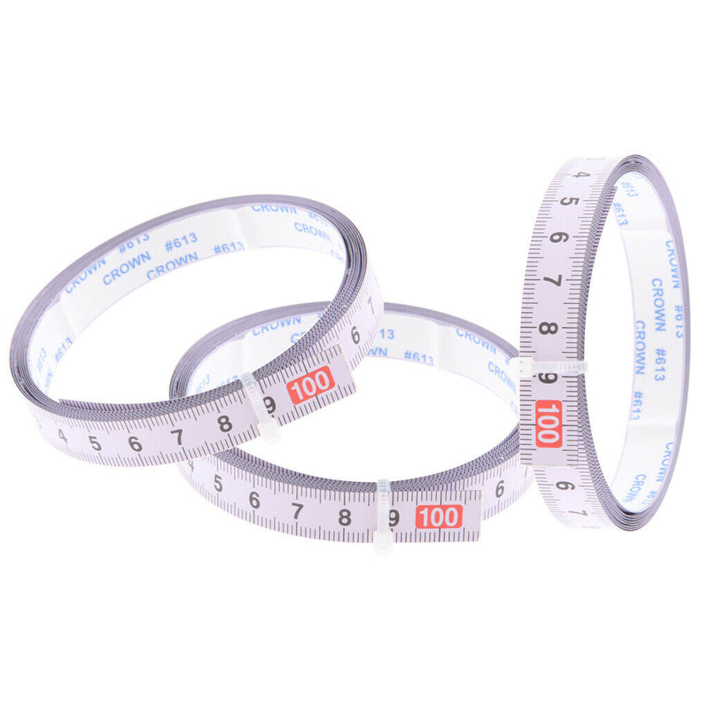 3Pcs Self Adhesive Steel Backing Metric Ruler Sewing Craft Ruler Supplies for