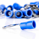 20pcs 14-16 AWG RV 2-6 Insulated Crimp Ring Terminal Wire Connector PVC Blue YX