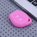 Pink Silicone 2 Button Remote Key Shell Case Fob Protect Cover for Suzuki SX4