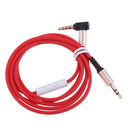 High Quality 3.5mm Male To Male Aux Audio Cable with Mic For All 3.5mm-Enabled