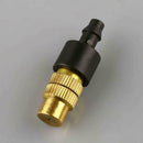 10pcs Brass Full Circle Adjustable Spray Water Mist Nozzle Barb Garden Spr EXR