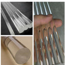 3Mmx250Mm Round Shape Solid Acrylic Rod Pmma Extruded Bar Clear 2Pcs Q8L4