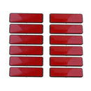 6PCS Red Reflector Tail Brake Stop Marker Light Truck Trailer Motorcyc SIL
