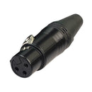 DIY Microphone XLR 3Pin Female Plug Connector Cable Solder Plug MIC Adapter