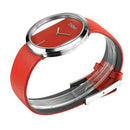 Dom Luxury Fashion Casual Crystal Unique Hollow Quartz Watch Leather Sports