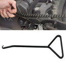 1X(Motorcycle Bicycle T-Handle Spring Hook Exhaust Stand Puller Stainless S