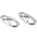 2PCS 304 Boat Marine Stainless Steel Egg Shape Spring Snap Hook  Quick Link P â„–[
