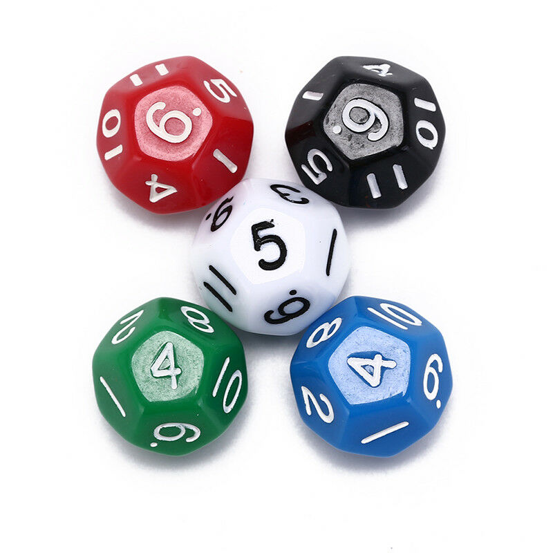 1pc acrylic 12 sided die multiple sided dice for funny party club playing gam ES