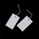 100Pcs White Paper Jewelry Clothes Label Price Tags With Elastic String 5*3c â„–#